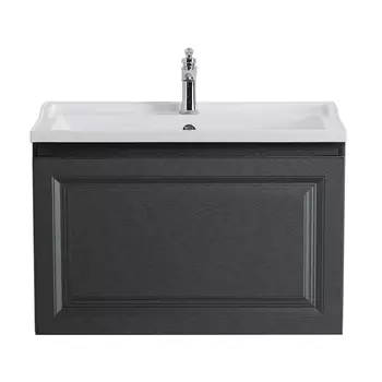 Тумба под раковину Cezares Giubileo 80 см GIUBILEO-N-80-1C-SO-TIT-P подвесная, титан