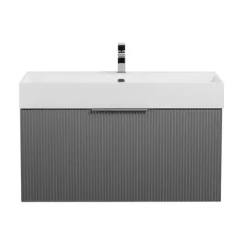 Тумба под раковину Cezares Premium 90 см 55444 подвесная, Grigio Nuvola