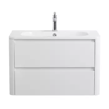 Тумба под раковину Cezares Relax 80 см RELAX-800-2C-SO-BL подвесная, bianco lucido