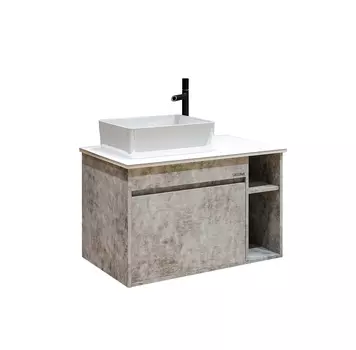 Тумба под раковину Grossman Фалькон 108005 подвесная, бетон