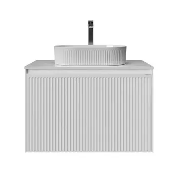 Тумба под раковину Grossman Кристалл 80 см 108045 подвесная, белая