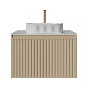 Тумба под раковину Grossman Кристалл 80 см 108044 подвесная, бежевая