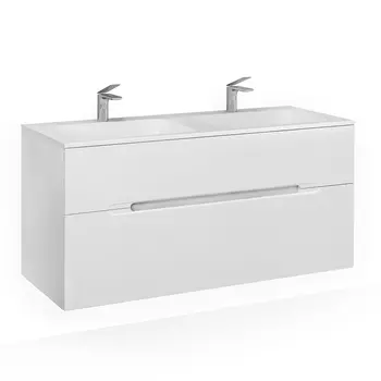 Тумба под раковину Jorno Modul Mоl.01.122/P/W 122х45 белая