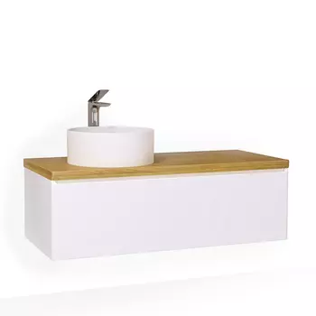 Тумба под раковину Jorno Solis Sol.01.120/P/W 120х53 белая