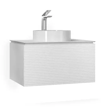 Тумба под раковину Jorno Stone 80 см Stn.01.80/P/W/JR белый