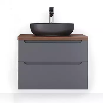 Тумба под раковину Jorno Wood wood.01.80/P/GR 80х52 антрацит