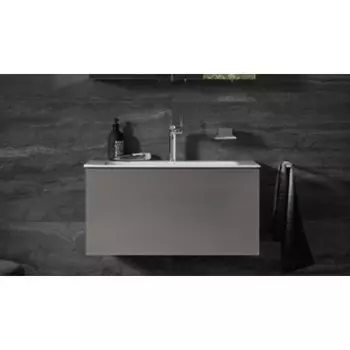 Тумба под раковину Keuco Plan 100 см 32971290000 подвесная, серая
