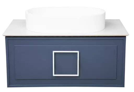 Тумба под раковину La Fenice Cubo 78 см FNC-01-CUB-BG-80 подвесная, синяя