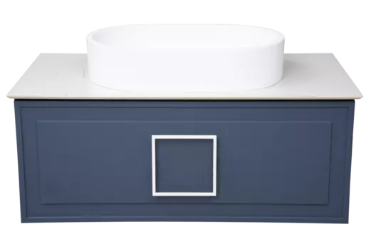 Тумба под раковину La Fenice Cubo 88 смFNC-01-CUB-BG-90 подвесная, синяя