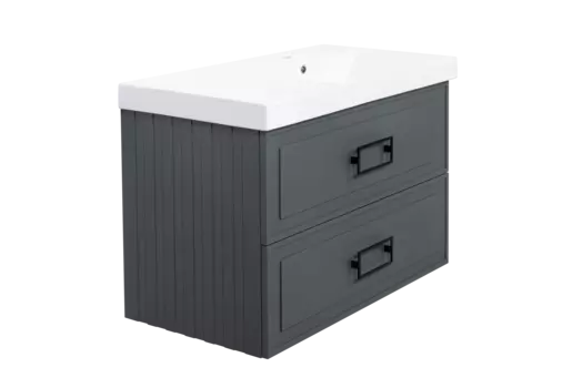 Тумба под раковину La Fenice Cubo Grigio TWIN FNC-01-CUB-G-90-2 90 см серо-зеленый