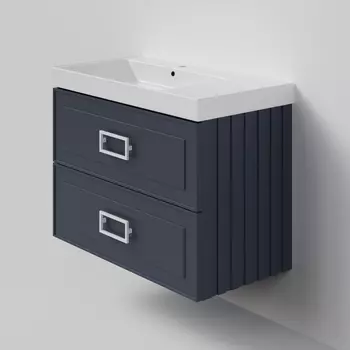 Тумба под раковину La Fenice Cubo TWIN 90 см FNC-01-CUB-BG-90-2 подвесная, Blu grigio