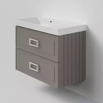 Тумба под раковину La Fenice Cubo TWIN 90 см FNC-01-CUB-C-90-2 подвесная, Cappuccino