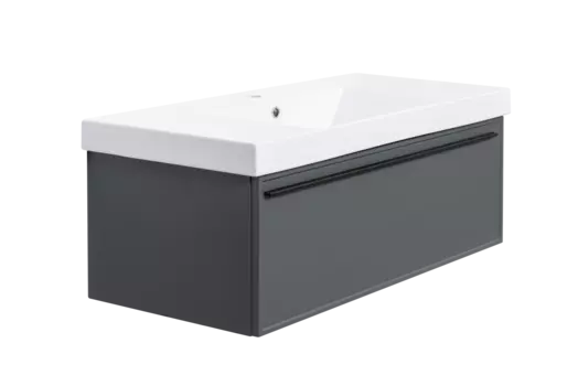 Тумба под раковину La Fenice Elba 98 см FNC-01-ELB-G-100 подвесная, серая