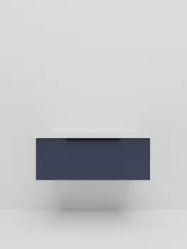 Тумба под раковину La Fenice Simpla 100 см FNC-01-SIM-BG-100 синяя матовая