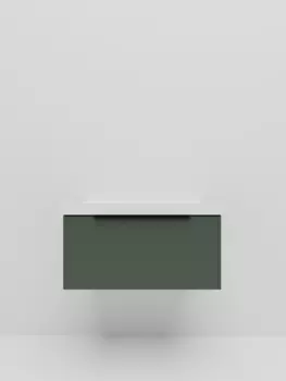 Тумба под раковину La Fenice Simpla 80 см FNC-01-SIM-G-80 серо-зелёная матовая