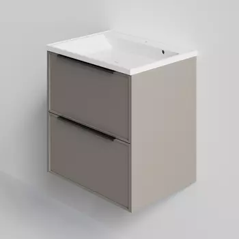 Тумба под раковину La Fenice Simpla TWIN 100 см FNC-01-SIM-C-100-2 подвесная, Cappuccino