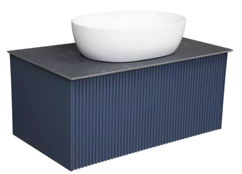 Тумба под раковину La Fenice Terra 74 см FNC-01-TER-BG-80 подвесная, синяя