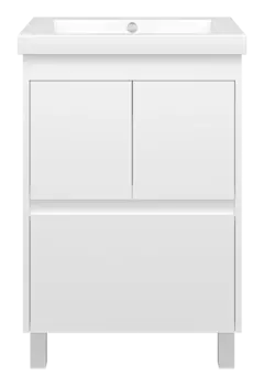 Тумба под раковину Misty Алиса 55 см Э-Али01058-0112Я напольная, белая
