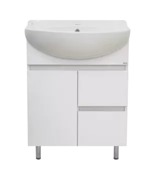 Тумба под раковину Misty Амур 61 см Э-Аму01060-0111Я напольная, белая