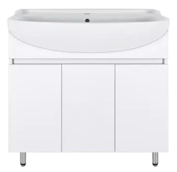 Тумба под раковину Misty Амур 79 см Э-Аму01080-021Н напольная, белая