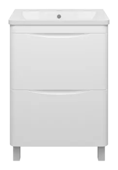 Тумба под раковину Misty Атлантик 59 см П-Атл-01060-0112Я напольная, белая