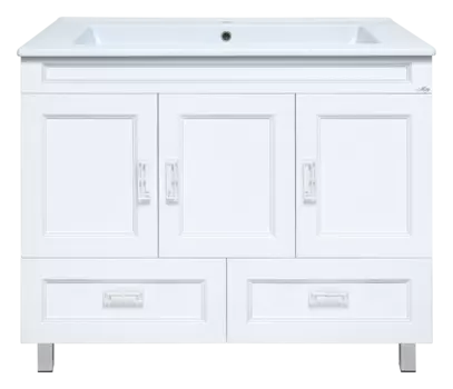 Тумба под раковину Misty Дива 104 см П-Див01105-0112Я напольная, белая