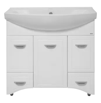 Тумба под раковину Misty Дрея 83 см Э-Дре01086-01К2Я напольная, белая