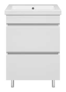 Тумба под раковину Misty Енисей 57 см Э-Ени01060-0112Я напольная, белая
