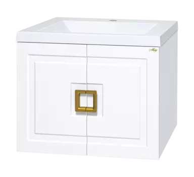 Тумба под раковину Misty Галвер 59 см Пр-Гал06060-0011По подвесная, белая