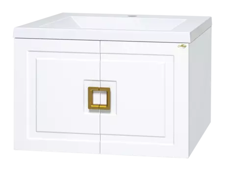 Тумба под раковину Misty Галвер 79 см Пр-Гал06080-0011По подвесная, белая