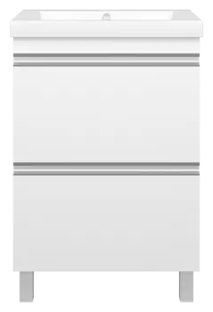 Тумба под раковину Misty Ингрид 56 см П-Инг-01060-012Ям напольная, белая