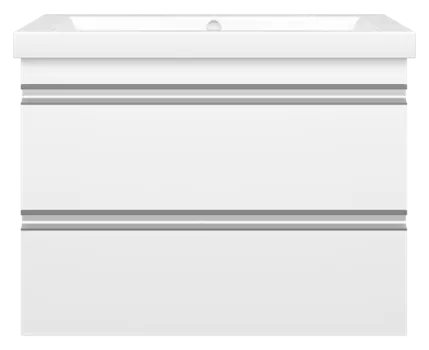 Тумба под раковину Misty Ингрид 72 см П-Инг-01075-011П2Я подвесная, белая