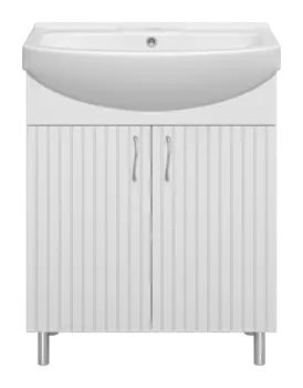 Тумба под раковину Misty Изео 67 см Э-Изе01070-021Н напольная, белая