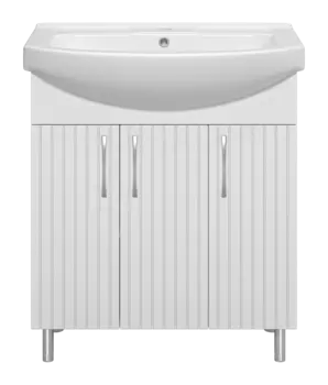 Тумба под раковину Misty Изео 72 см Э-Изе01075-021Н напольная, белая