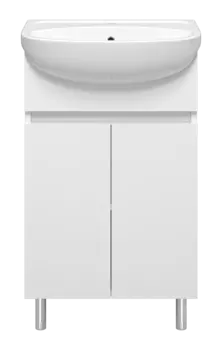 Тумба под раковину Misty Элегия 48 см Э-Эле01050-011Н напольная, белая