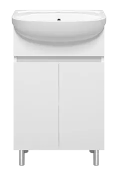 Тумба под раковину Misty Элегия 53 см Э-Эле01055-011Н напольная, белая