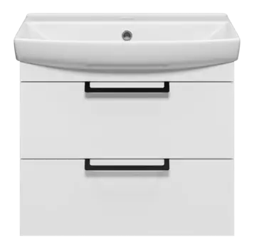 Тумба под раковину Misty Клермонт 56 см Э-Кле01060-011П2Я подвесная, белая