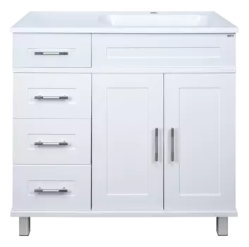 Тумба под раковину Misty Купер 90 см П-Куп01090-0124ЯП напольная, белая