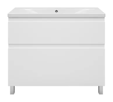 Тумба под раковину Misty Лаки 100 см П-Лак-01100-0112Я напольная, белая
