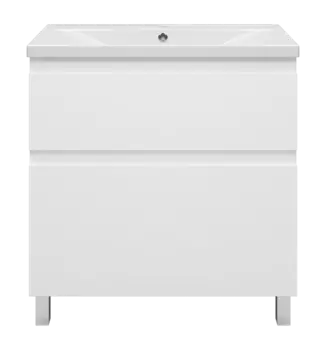 Тумба под раковину Misty Лаки 80 см П-Лак-01080-0112Я напольная, белая