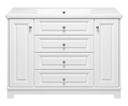 Тумба под раковину Misty Ларго 119 см П-Лар-07120-01-3Я напольная, белая