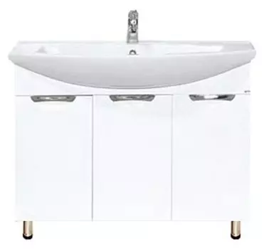 Тумба под раковину Misty Лаванда 101 см Э-Лав01105-011Пр напольная, белая