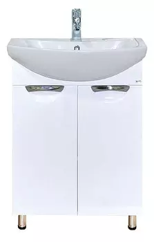 Тумба под раковину Misty Лаванда 47 см Э-Лав01050-011Пр напольная, белая