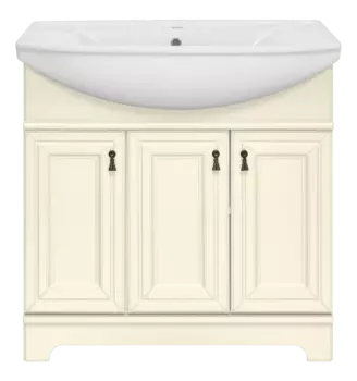 Тумба под раковину Misty Лувр 84 см П-Лвр01085-1014 напольная, бежевая