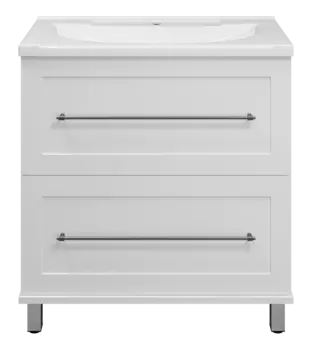 Тумба под раковину Misty Марта 79 см П-Мрт07080-011Пр напольная, белая