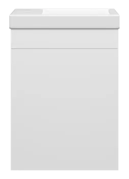 Тумба под раковину Misty Мини 39 см П-Мин01040-011 подвесная, белая