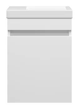 Тумба под раковину Misty Мини 39 см Э-ЭкоМ01040-П подвесная, белая