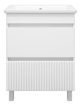 Тумба под раковину Misty Мира 62 см П-Мир-01065-012Я напольная, белая