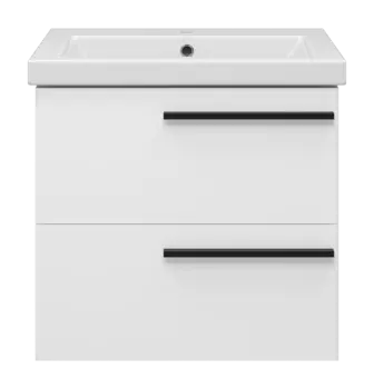Тумба под раковину Misty Ненси 57 см П-Нен-09060-012Я подвесная, белая