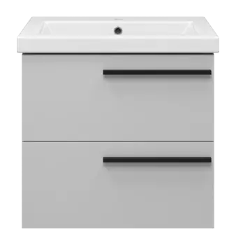 Тумба под раковину Misty Ненси 57 см П-Нен-09060-502Я подвесная, серая